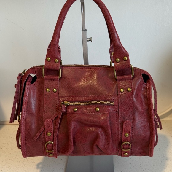 Red Leather Handbag - Picture 5 of 13
